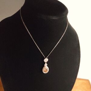 Givenchy Wingate Crystal Pendant Necklace.